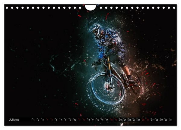Produktbild: Downhill Explosion (Wandkalender 2026 DIN A4 quer), CALVENDO Monatskalender