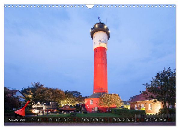 Produktbild: Ostfriesische Inseln - Borkum, Norderney, Juist, Baltrum, Langeoog, Spiekeroog, Wangerooge (Wandkalender 2026 DIN A3 quer), CALVENDO Monatskalender