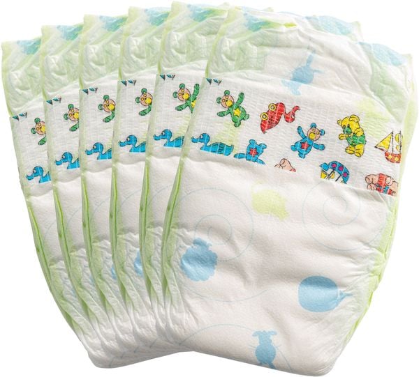Produktbild: Puppenwindeln, 6 St&uuml;ck, Gr. 35-50 cm