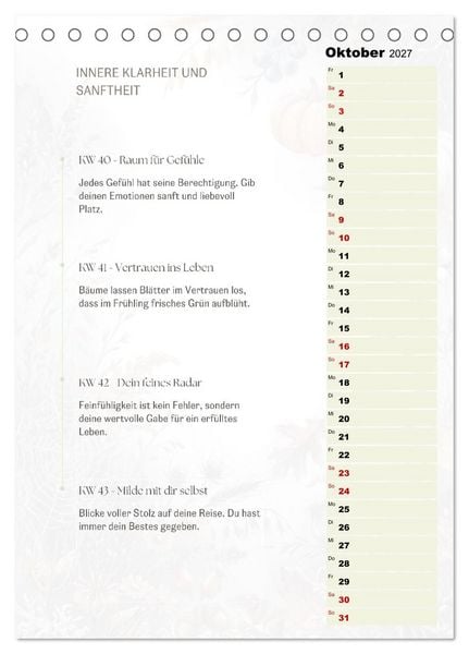 Produktbild: SEELENKOMPASS (Tischkalender 2027 DIN A5 hoch), CALVENDO Monatskalender