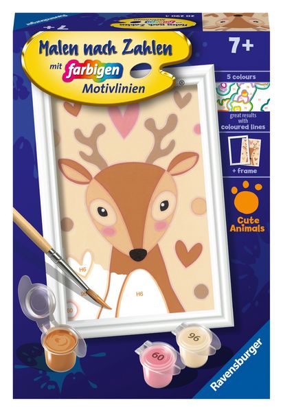 Produktbild: CreArt, Malen nach Zahlen Kinder - Niedliches Reh