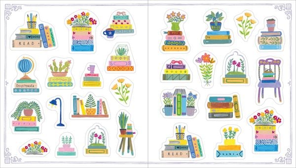 Produktbild: A Book Lover's Sticker Book
