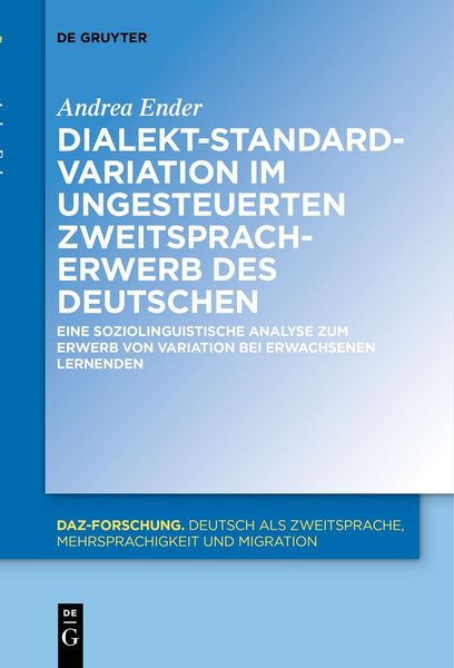 Produktbild: Dialekt-Standard-Variation im ungesteuerten Zweitspracherwerb des Deutschen