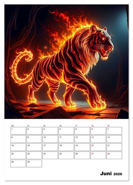 Produktbild: Elementare Seelenreise (Wandkalender 2026 DIN A3 hoch), CALVENDO Monatskalender