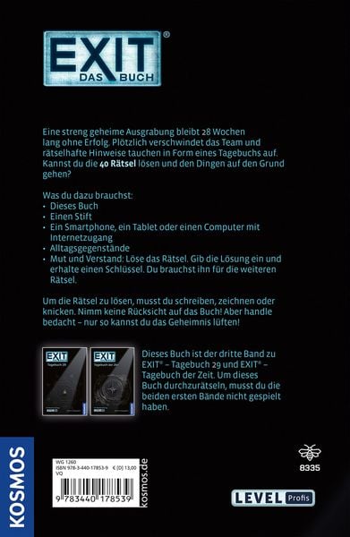 Produktbild: EXIT&reg; - Das Buch. Tagebuch der Ewigkeit