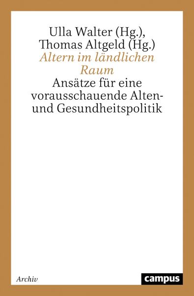 Produktbild: Altern im l&auml;ndlichen Raum