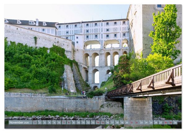 Produktbild: Cesky Krumlov. Tschechiens stille Sch&ouml;nheit im B&ouml;hmerwald (Tischkalender 2026 DIN A5 quer), CALVENDO Monatskalender