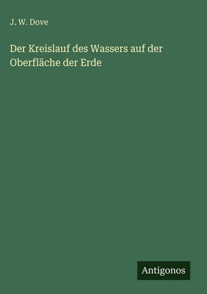 Produktbild: Der Kreislauf des Wassers auf der Oberfl&auml;che der Erde