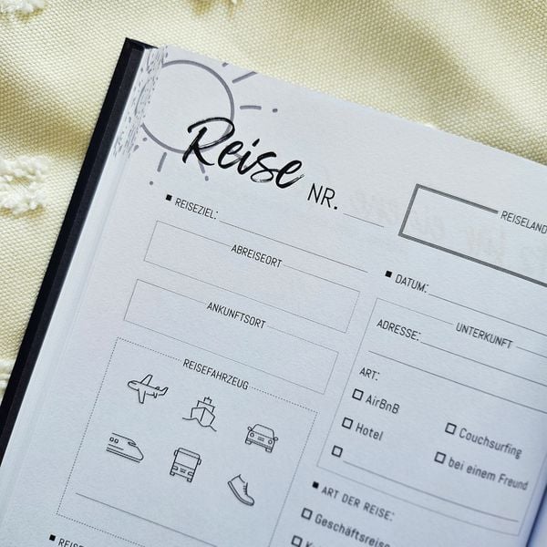 Produktbild: Unterwegs Reise-Logbuch