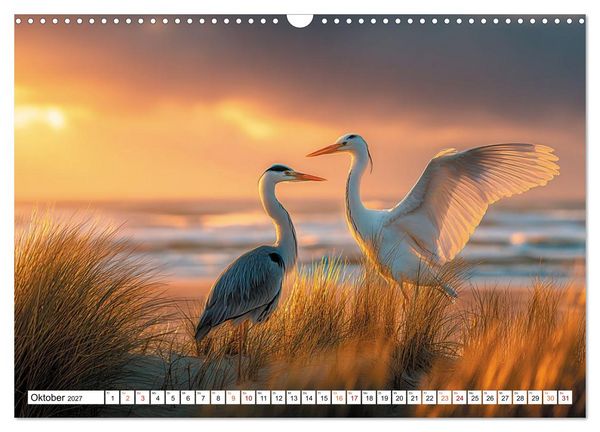 Produktbild: Mit den Kranichen kehrt das Licht in die Seele zur&uuml;ck (Wandkalender 2027 DIN A3 quer), CALVENDO Monatskalender