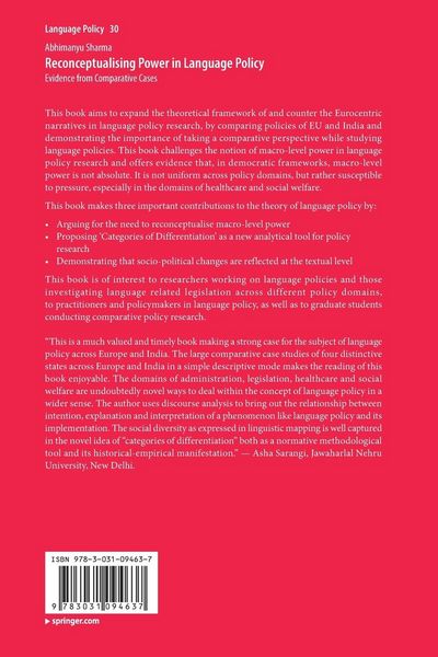 Produktbild: Reconceptualising Power in Language Policy