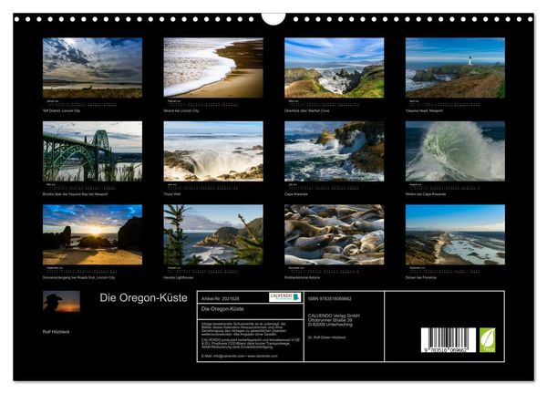 Produktbild: Die Oregon-K&uuml;ste (Wandkalender 2026 DIN A3 quer), CALVENDO Monatskalender