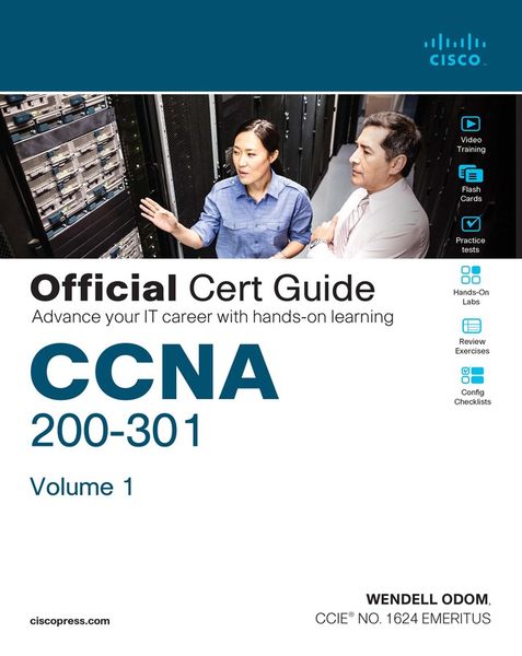 Produktbild: CCNA 200-301 Official Cert Guide, Volume 1