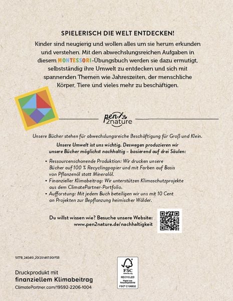 Produktbild: Mein Montessori-&Uuml;bungsbuch