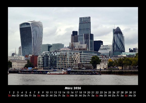 Produktbild: London 2026 Fotokalender DIN A3