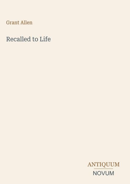 Produktbild: Recalled to Life