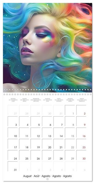 Produktbild: Fascination artful hair (Wall Calendar 2026 12 &times; 12 Inch) CALVENDO 12 Month Wall Calendar