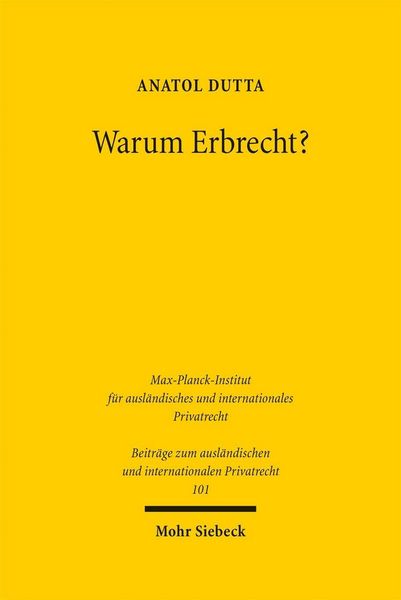 Produktbild: Warum Erbrecht?