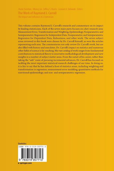Produktbild: The Work of Raymond J. Carroll