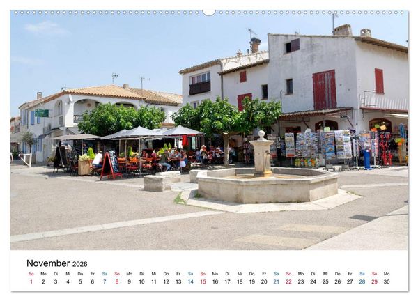 Produktbild: Frankreichs sch&ouml;nste D&ouml;rfer - Saintes Maries de la Mer (Wandkalender 2026 DIN A2 quer), CALVENDO Monatskalender