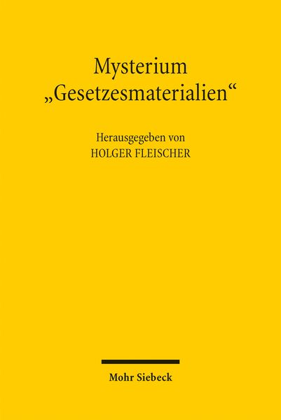 Produktbild: Mysterium "Gesetzesmaterialien"