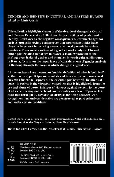 Produktbild: Gender and Identity in Central and Eastern Europe