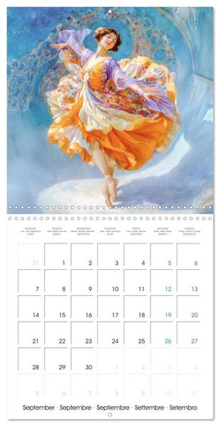 Produktbild: Stylish Women Art Nouveau Era (Wall Calendar 2026 12 &times; 12 Inch) CALVENDO 12 Month Wall Calendar
