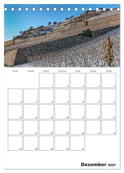 Produktbild: Rheingau Terminplaner (Tischkalender 2027 DIN A5 hoch), CALVENDO Monatskalender
