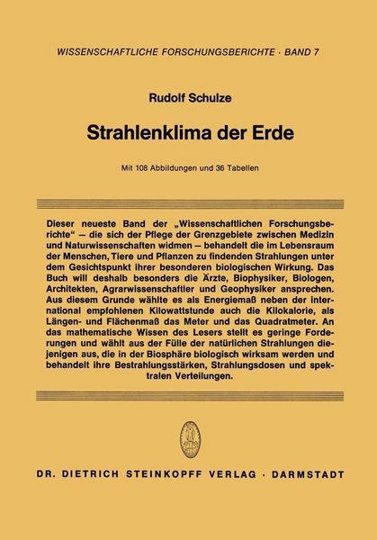 Produktbild: Strahlenklima der Erde