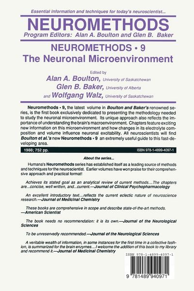 Produktbild: The Neuronal Microenvironment