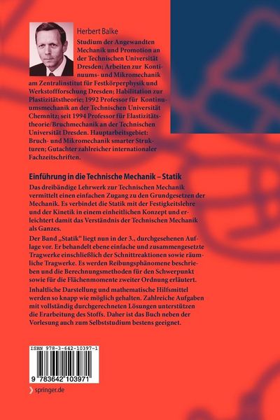 Produktbild: Einf&uuml;hrung in die Technische Mechanik