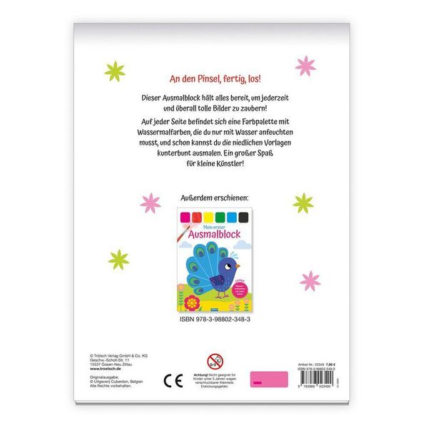 Produktbild: Tr&ouml;tsch Malbuch Mein erster Ausmalblock Biene