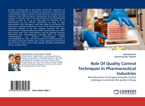 Produktbild: Role Of Quality Control Techniques In Pharmaceutical Industries