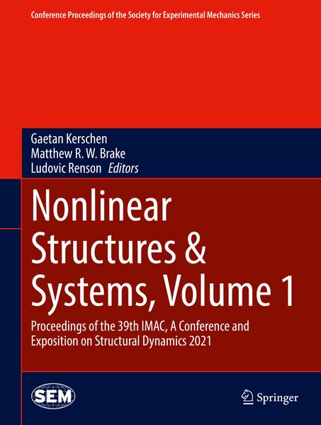 Produktbild: Nonlinear Structures & Systems, Volume 1