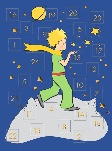 Produktbild: Mini-Adventskalender mit Umschlag Der Kleine Prinz - WWS