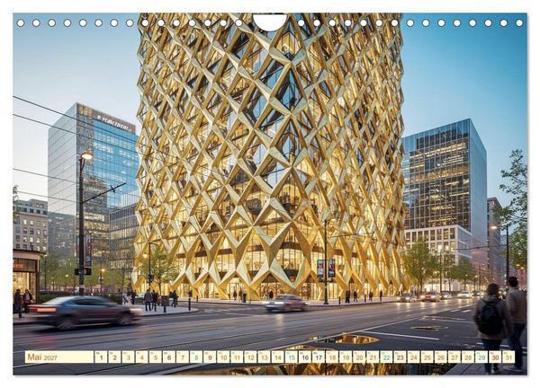 Produktbild: Architektur gegen Hitze - Licht. Schatten. Strukturen. Wasser (Wandkalender 2027 DIN A4 quer), CALVENDO Monatskalender