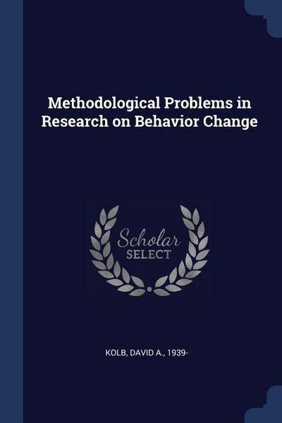 Produktbild: Methodological Problems in Research on Behavior Change