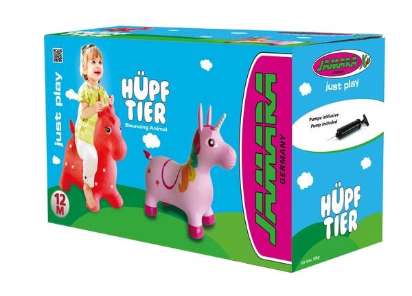 Produktbild: Jamara H&uuml;pftier Einhorn bunt mit Pumpe