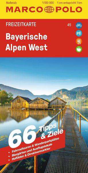 Produktbild: MARCO POLO Freizeitkarte 45 Bayerische Alpen West 1:100.000