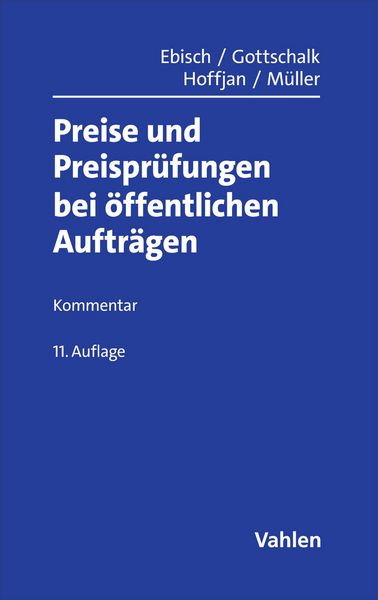 Produktbild: Preise und Preispr&uuml;fungen bei &ouml;ffentlichen Auftr&auml;gen