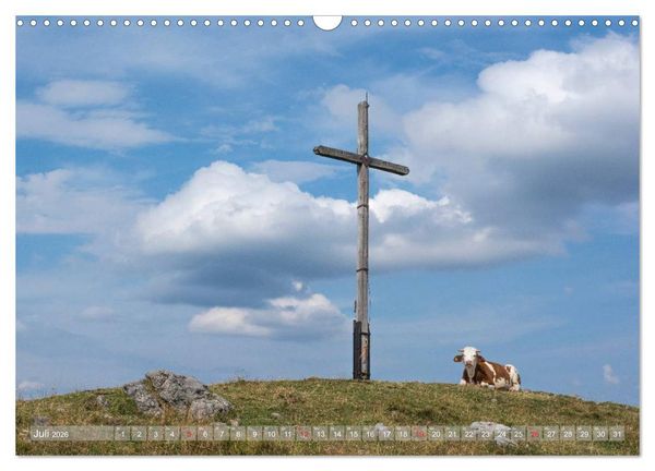 Produktbild: Gipfelkreuze auf bayerischen Bergen (Wandkalender 2026 DIN A3 quer), CALVENDO Monatskalender