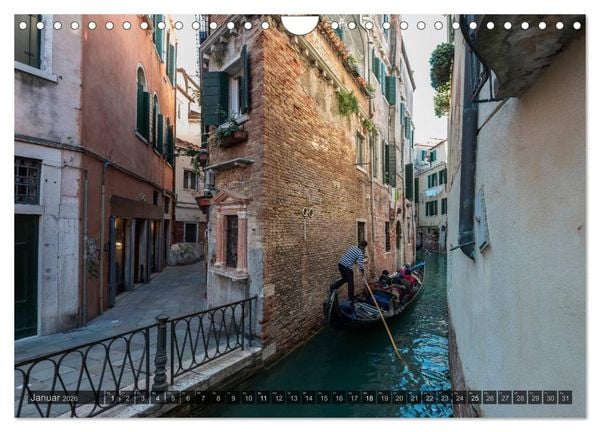 Produktbild: Venedig &ndash; Zauber der Lagunenstadt (Wandkalender 2026 DIN A4 quer), CALVENDO Monatskalender