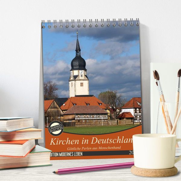 Produktbild: Kirchen in Deutschland - G&ouml;ttliche Perlen aus Menschenhand (Tischkalender 2026 DIN A5 hoch), CALVENDO Monatskalender