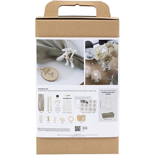 Produktbild: Creativ Company DIY Sets Basisversion Kreativ Set Tischdeko , Natur, Kreativ Box