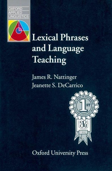 Produktbild: Nattinger, J: Lexical Phrases and Language Teaching