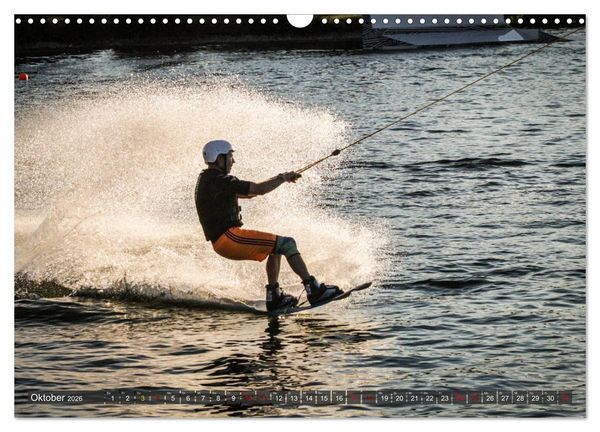 Produktbild: Wakeboarding - make water burn (Wandkalender 2026 DIN A3 quer), CALVENDO Monatskalender
