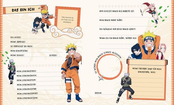 Produktbild: Naruto: Mein ninjastarkes Freundebuch