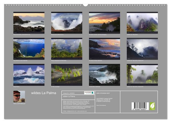 Produktbild: wildes La Palma (hochwertiger Premium Wandkalender 2027 DIN A2 quer), Kunstdruck in Hochglanz