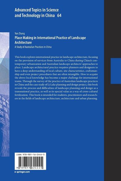 Produktbild: Place Making in International Practice of Landscape Architecture