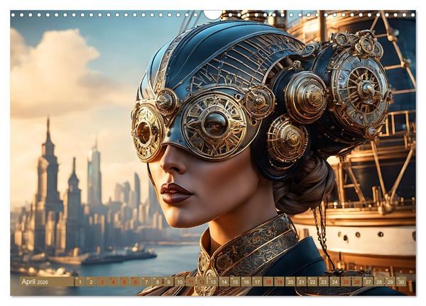 Produktbild: Steampunk - Mensch und Maschine (Wandkalender 2026 DIN A3 quer), CALVENDO Monatskalender